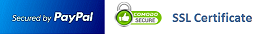 secured by PayPal and Comodo SSL certificate